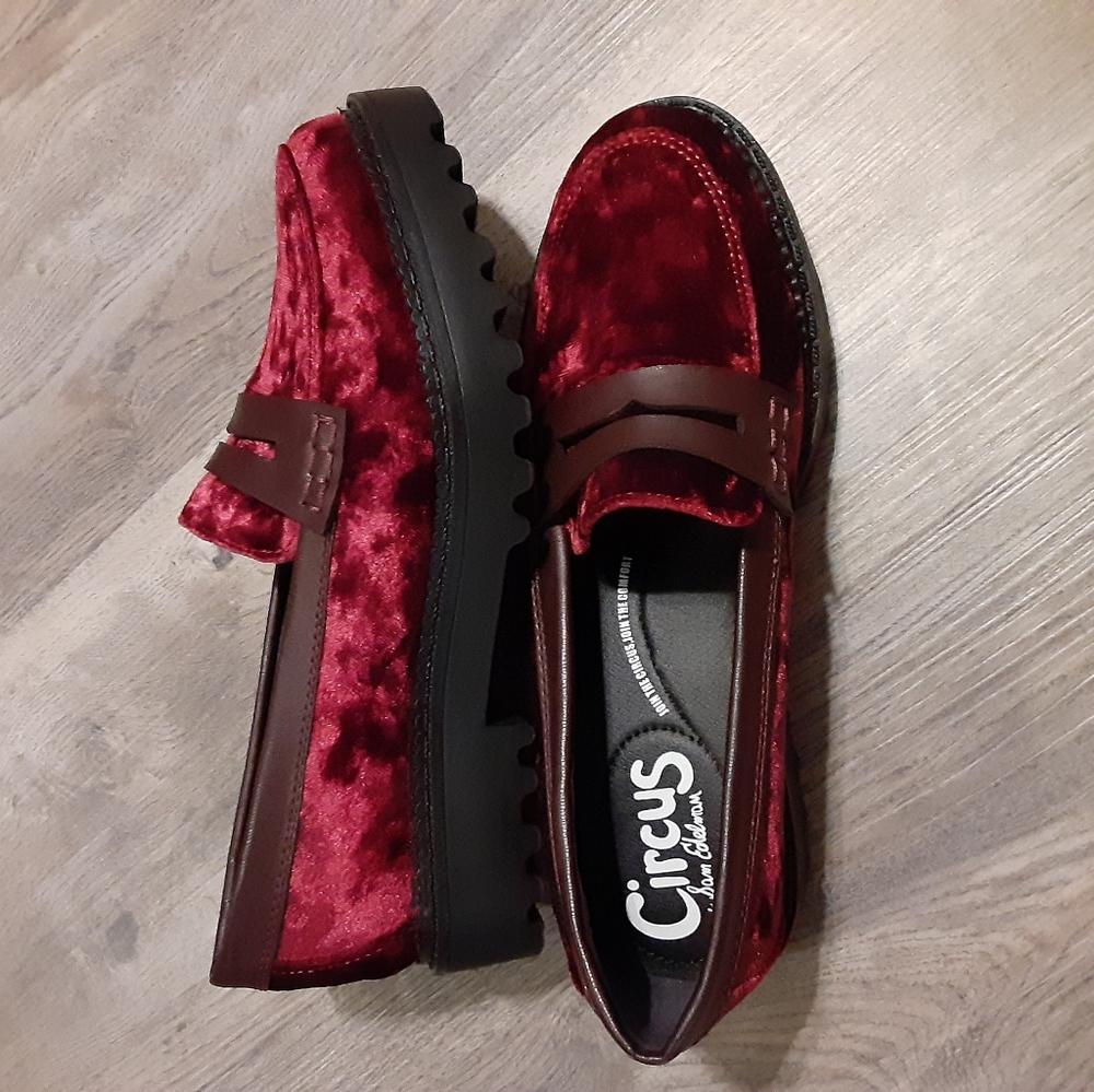 Circus by Sam Edelman Red Velvet Dillon Loafer